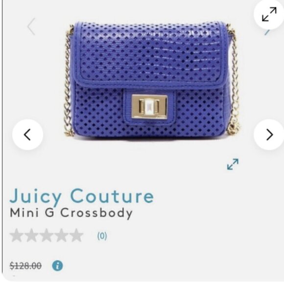 Juicy Couture Handbags - Vintage Juicy Couture Blue Mini G Crossbody